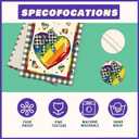 2 x XCHI Rainbow Love Heart Plaid LGBTQ Table Runner Pride Day Inclusion Lesbian Gay Bisexual Transgender Queer Homosexual Equality Decorations for Home Kitchen Party 13x72 Inch