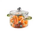Glass Pots for Cooking on Stove, 1.6L/56oz Clear Pots with Lid, Heat-Resistant Simmer Pot for Stove Potpourri, Saucepan S mall Pot for Cooking, Soup, Milk, Tea.