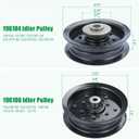 532196104 Husqvarna Idler Pulley with 532196106 Husqvarna Idler Pulley Replaces 196104 196106 197379 197380 532197379 532197380 for Husqvarna YTH2348 YTH24K48 Z242F YTA24V48 YTH23V48 Tractors