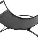Metropolis Basket Log Holder, Black