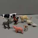 9PCS Realistic Farm Animal Toys for Toddlers, Educational Learning Plastic Farm Toy Animal Figure Set Playset Including Cow Sheep Pig Dog Figurines for Kid Valentine's Day Gifts for Kids