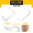 PartsBroz Door Bin 240351602 for Frigidaire Freezer Shelf Replacement, Kenmore Fridge Part LGHX2636TF0 FGSS2635TF1 FGSS2635TF6 FGSS2635TD9 FGSS2635TF0 FGSS2635TFB GLRS264ZAQ4 LGHX2636TF7 LGHX2636TFB
