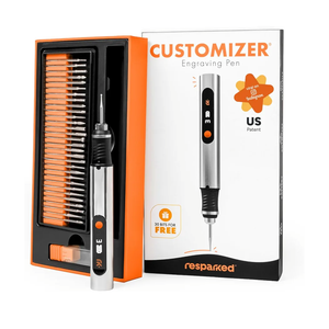 Customizer Engraving Pen (Formerly Culiau): Ultimate Cordless Portable Tool for Artists & DIYers - Engrave 50+ Surfaces - Beginner Friendly - Rechargeable - Free 30 Bits & Mastery Guide