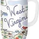 Swig Life 40oz Mega Mug, Tumbler with Handle and Straw, Extra Large Insulated Tumblers, Cup Holder Friendly Travel Mug (West Virginia)