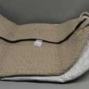 Baby Changing Basket Foldable Baby Changing Pad and Waterpoof Cover, Premium Handmade Cotton Rope Reinforced Moses Baskets Changing Table Topper, Built-in Security Strap (Warm Brown)