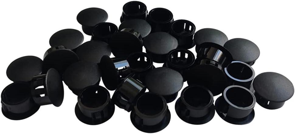30 Pcs Black Plastic Hole Plugs, 16mm (5/8")