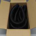 70424 28 FT Retractable RV Sewer Hose - 9FT When Collapsed, 1" Inner Diameter, Black - Compatible with Sani-Con Macerator Pumps (Not for Turbo Models) with Quick-Connect Fittings