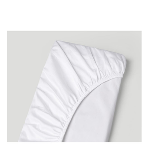 Bottom Fitted Sheet, 1000-Thread-Count Egyptian Cotton Single Fitted Sheet Only, Deep Pockets California King Fitted Sheet, Fits Upto 10-Inches Mattress - White