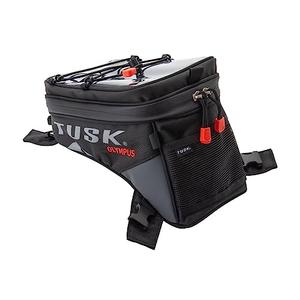 TUSK Olympus Tank Bag Large – 8L Motorcycle Luggage, Black/Grey, Waterproof Zippers, Phone Map Pocket, Fits ADV, Dual Sport, Touring, and Dirt Bikes