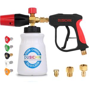 DUSICHIN DUS-018 Foam Cannon Lance Pressure Washer Nozzle Tip Spray Gun 3000 PSI Jet Wash Car Detailing