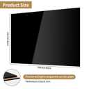 Lesnlok 2 Pieces 12 x 24 Black Acrylic Sheet 1/8 inch Thick 3mm Black Plexiglass Sheet, DIY Materials for Home Decor, Handcraft, Painting, Photography,Switch Panel, Display Stand