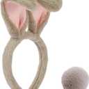 Easter Bunny Ears Headband,Easter Headband Rabbit Costumes Accessories,Suitable Plush Headbands for Rabbit Role-Playing