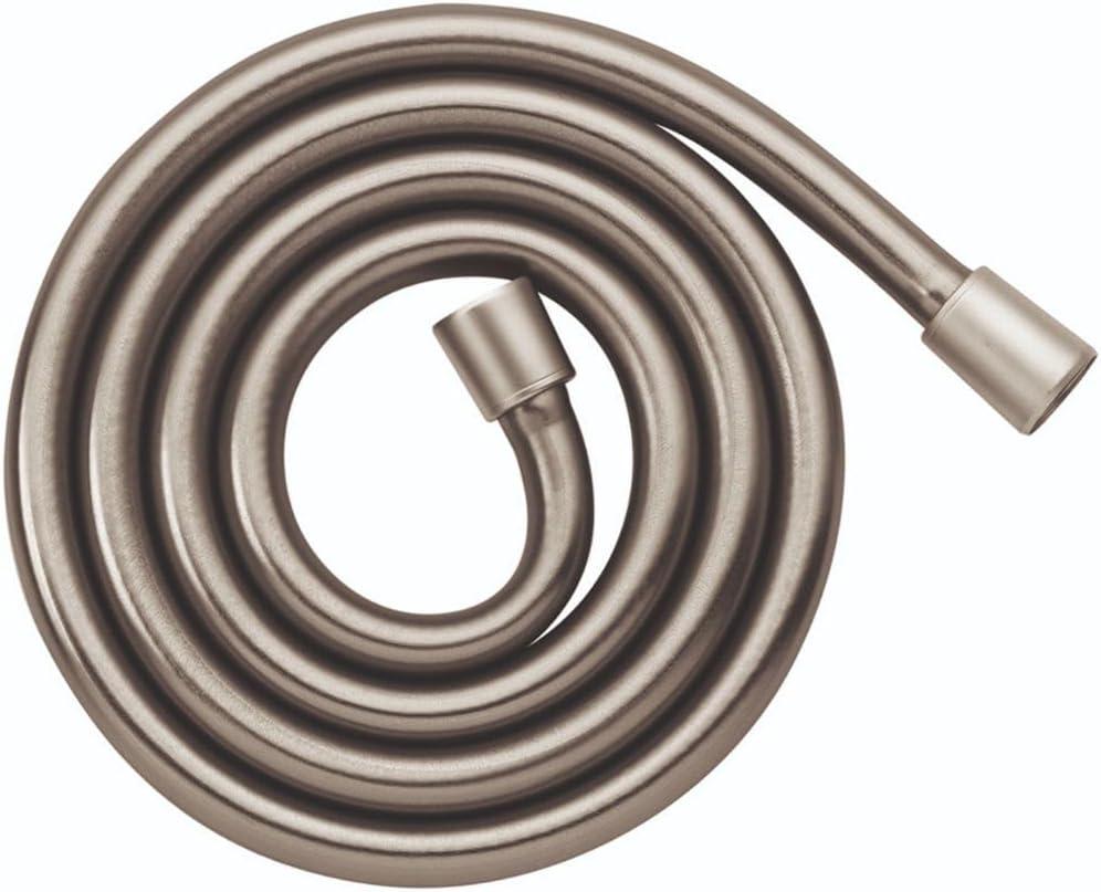 hansgrohe Techniflex Handheld Shower Replacement Shower Hose 63-inch Easy Install Modern Shower Hose in Brushed Nickel, 28276823