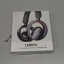LOBKIN Open Ear Headphones, Bluetooth 6.0 Wireless Headset with Mic Detachable, Adjustable RGB Lights, Voice Assistant Comfortable Breathable Safe Lightweight Over Ear Headphones for Working Gaming