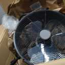 Rechargeable Battery Operated Drum Fan, Portable Outdoor Hurricane Emergency 7-47H Large Battery 12" Floor Fan Hi-Velocity Low Noise Cordless, Watching Event Camping Travel Indoor Home Patio (Black)