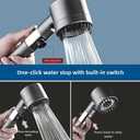 2026 NEW Filtered Showerhead, with filter shower head, 3 spray modes hand-held shower, adjustable shower head, on/off, with 59 inch/1.5M hose, giving you a comfortable bathing experience1cover 1(Grey)