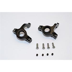 Aluminum Front Steering Knuckle-1PR Set for 1/10 Yeti AX31110 Black