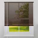 Kokorona Cordless Mini Blinds Horizontal Venetian Blinds Vinyl Window Shades Light Filtering Privacy Room Darkening Blinds for Bedroom, Kitchen, Office, 22" W X 64" H, Brown