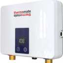 Tankless Water Heater Electric for Single Sink Faucet, ThermoMate 3500W 120V 29.2Amp Small Point of Use Instant Hot Water Heater with Temperature Display, Self-modulating, ETL Certified