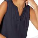 Amazon Essentials Womens Sleeveless V-Neck Woven Shirt (XS)
