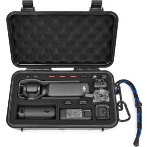 Lekufee Travel Waterproof Hard Case Compatible with DJI Osmo Pocket 3/Creator Combo/Power Expansion Combo/DJI Pocket 3 Video Camera/Vlogging Camera and Accessories(Case & Bag Only)