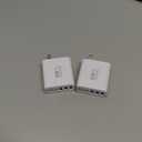 USB C Charger Block, 2-Pack 65W 6-Port USB C Wall Charger iPhone Charger Fast Charging PD Power Adapter+QC Wall Plug Multiport Type C Brick Chargers for iPhone 17 16 15 14 13 12 11 Pro Max XS, Samsung (White)