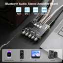 Bluetooth 5.1 Audio Stereo Amplifier Board,200W HiFi 2.1 Channel Mini Subwoofer Power Amp Module with Treble & Bass Control,DC 12-24 V, Audio Amp Board for Home DIY Wireless Speaker