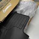 Car Floor Mats for 2024 2025 2026 Hyundai Santa Fe Accessories(Not for Hybrid),TPE All Weather Protection Floor Mats,Custom Fit 3 Rows Car Floor Liners Set,Heavy Duty Accessories,Black