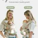 GROWNSY Baby Carrier, Cozy Newborn Carrier, Ergonomic Baby Wraps Carrier Newborn to Toddler with Head Support, Cream