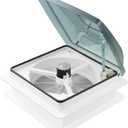 Kohree 14" RV Vent Fan 10 Speed Reversible Manual Lift: 12V Super Quiet RV Roof Vent Fan for Camper Trailer Bathroom, RV Exhaust Fan with 10 Blades (NO REMOTE)