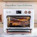 Caf Couture Oven with 14 essential cooking modes, including Air Fry, CrispFinish, Bake, Broil, Roast, Toast, Pizza, WiFi & Smart Connected, Voice Control, Countertop Small Appliances, Matte White, 0.8 cu. ft.