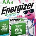 Energizer Power Plus Rechargeable AA Batteries (4 Pack), Double A Batteries