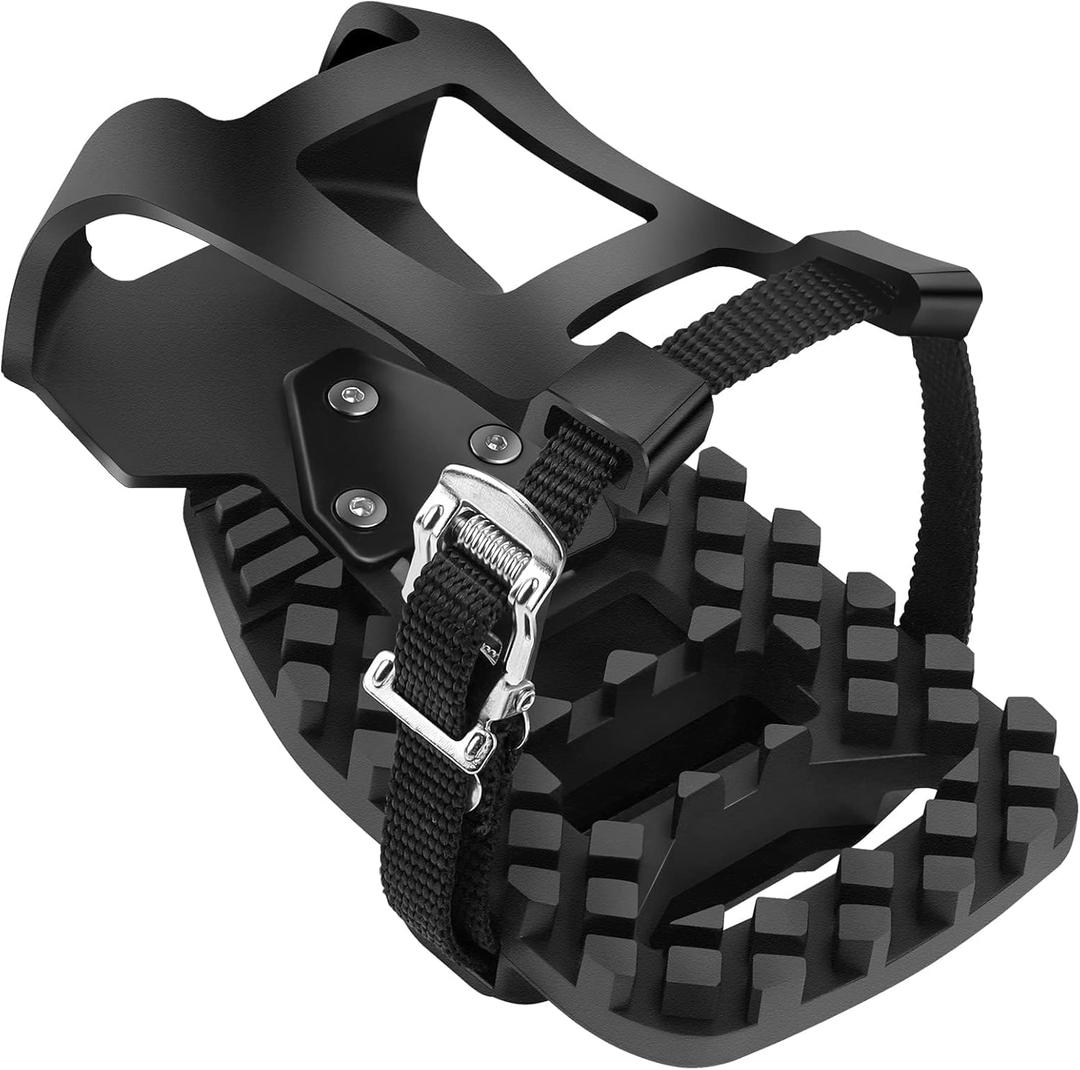 Toe Cages for Peloton Bike & Peloton Bike+ Pedals Compatible Toe Cage Adapters, Convert Compatible with Look Delta Pedals to Toe Clip Straps - Ride with Regular Sneakers Shoes, Accessories for Peloton