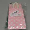 BagDream Small Gift Bags 25Pcs 5.25x3x8 Inches Kraft Paper Bags with Handles, Pink Dot Paper Gift Sacks for Retail, Merchandise, Party Favor, Small Business