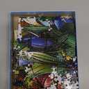 MINIWAN 1000 Piece Jigsaw Puzzles for Adults & Seniors - Stained Glass Dragonfly Flower Puzzle, 27.5"x19.7" Adult Puzzle with Letters on Back & Reference Poster