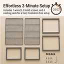 Set of 2 Cabinet Organizers 16.1''W 44 LBS Load Capacity Heavy Duty Kitchen Pantry Shelves Counter Countertop Storage Racks