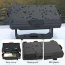 Foldable Sunvisor Cover Compatible with Garmin Striker Vivid 7cv/7sv/Garmin Striker 7cv/7sv - Fishfinder Waterproof Protective Cover (Black)