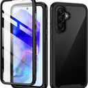 seacosmo Designed for Galaxy A56 A36 5G Phone Case, Full Body Shockproof Cover, with Built-in Screen Protector Slim Fit Protective Case for Samsung Galaxy A56 A36, Black