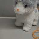 OR OR TU Walking Toy Cat with Remote Control Leash, Plush Cat Electronic Interactive Toys for Kids, Shake Tail, Licking, Pretend Dress Up Realistic Stuffed Animal Cat Age 3 4 5 6+ Years Old Best Gift