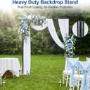 10x10ft Heavy Duty Backdrop Stand with Adjustable Height & Width, Black