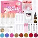 Thaluna Lip Gloss Making Kit, Fun Lip Gloss Kit to Make Your Own Lip Gloss for Girls, Women, Teens with Moisturizing Lipgloss Base, Jojoba Oil, Tubes, Pigments Lipgloss Set Christmas Gift for Women
