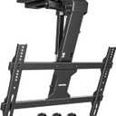 MonTEK Motorized Ceiling TV Mount with Remote for 37-75 Inch TVs, Electric TV Mount Motorized Drop Down for Flat and Pitched Roof,Holds up to 99 lbs, 4X Load Tested