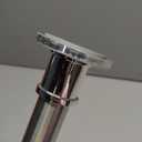 BRIOFOX Industrial Shower Curtain Rod - Never Rust Non-Slip 43-72 Inch 304 Stainless Steel, Chrome