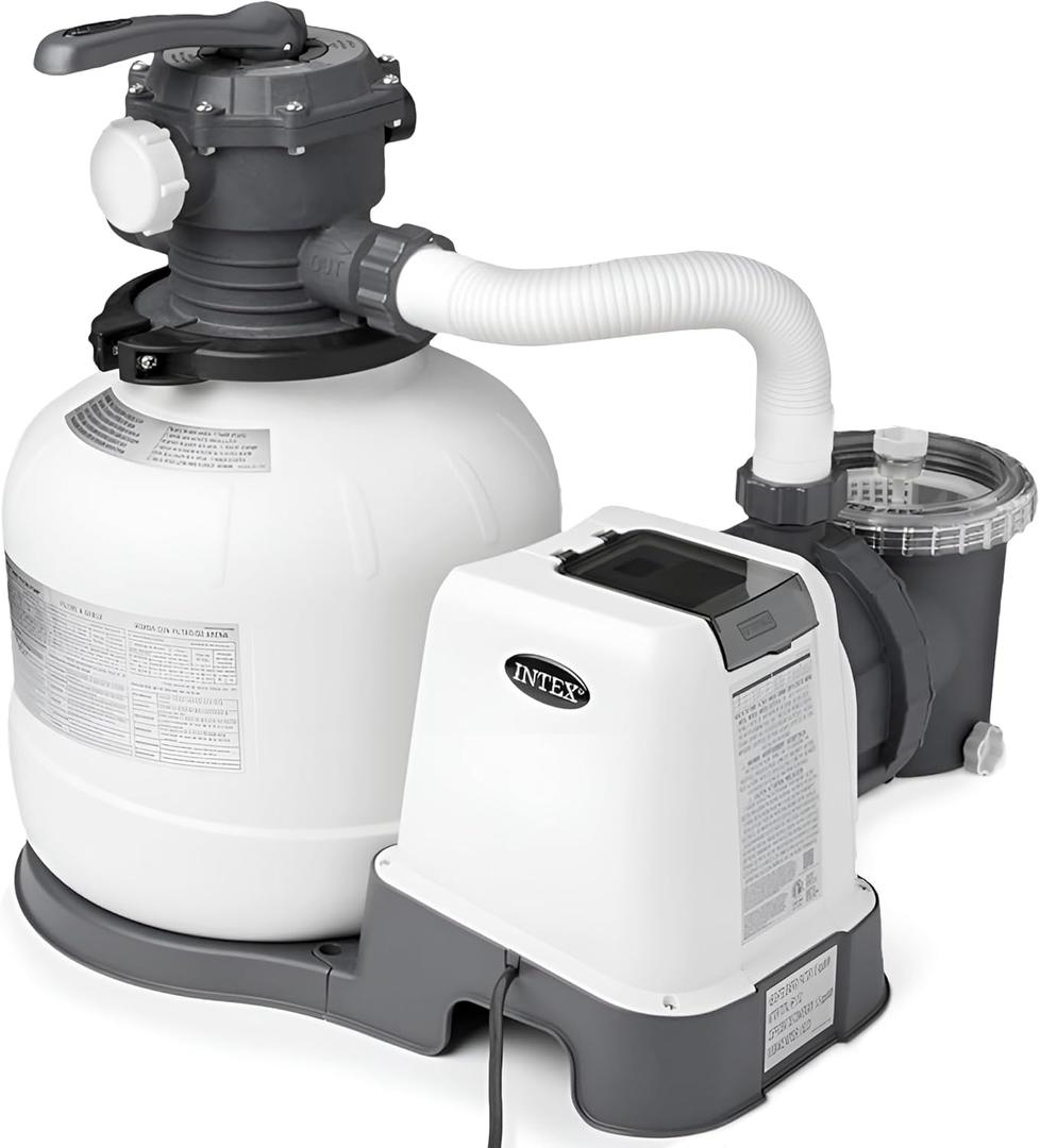 Intex SX2800 Krystal Clear Sand Filter Pump: 2800 GPH Pump Flow Rate  Improved Circulation and Filtration  Easy Installation  Improved Water Clarity  Easy-to-Clean (2,800 Gallon Per Hour)