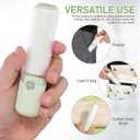 NOLITOY Compact Lint Roller with 3 Rolls Replaceable Sticky Paper - Portable Pet Hair Remover for Clothes, Furniture, and Travel Essentials Household Use