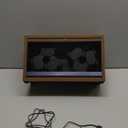 6 Slots Automatic Watch Winder, Wooden Watch Case with Serenity Backlight, Super Quiet Motor, Soft Watch Pillows for Women and Man Watches, USB Powered Supply, Balck