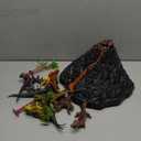 Large Volcano Set with 9 Realistic Dinosaur Action Figures for Kids 2 3 4 5 6 8 10 Years, Simulated Volcanic Eruptions w/Sounds, Volcano Can Store Dinos, Gift for Toddlers Boys & Girls