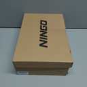 NINGO Leather Non Slip Shoes for Men Women, Slip On Water Resistant Work Loafers, Slip Resistant Lightweight Breathable Chef Footwear & Sneakers for Kitchen/Restaurant Staff and Hospitality (10 Women/8.5 Men, Black)