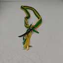 Graduation Leis 2025 Graduation Ribbon Leis Necklace Handmade Double Braided Ribbon Garland Graduation Gift Party Accessories for Women Men (green)