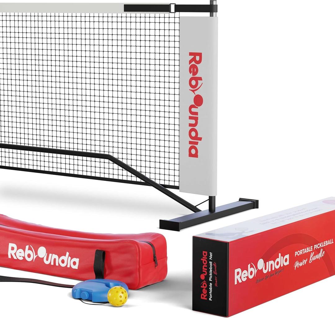 Portable Pickleball Net System - Official Regulation Size Pickle Ball Net for Outdoor and Indoor Use Durable and Lightweight Pickleball Nets for Competitive and Recreational Play